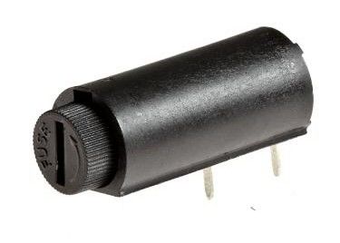 Bâti horizontal tubulaire thermoplastique de support de fusible à cartouche de la carte électronique 5x20mm