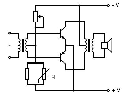 Compensation de température de thermistance de NTC dans des circuits de transistor
