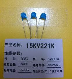 Condensateur en céramique vert 15KV à une seule couche 150pF Y5T de disque de résistance à couche du carbone 151K