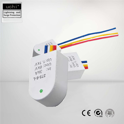 Dispositif de protection thermoplastique de montée subite d'Uchi LED, 230V classe 3 SPD
