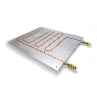 Plat de refroidissement par liquide de profils en aluminium, plat froid avec des caloducs