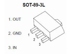 SOT89-3 78L05 Régulateurs de tension 5v Encapsulés en plastique