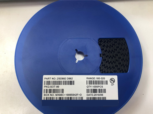 SOT-89 D882 NPN Transistors électroniques en plastique encapsulant la dissipation de puissance