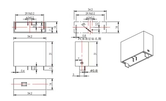 Signalisation à distance IT Fuse thermique métal oxyde Varistor TFMOV 25S112KIT