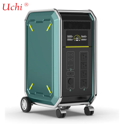 Station électrique extérieure portable de 5000 W, verte et écologique