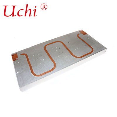 Équipement industriel Profil en aluminium Radiateur à tubes de cuivre à haute puissance Radiateur à plaque refroidi à l'eau Traitement sur mesure