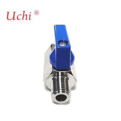 Plaque de refroidissement de l'eau soupape d'eau en acier inoxydable 304 Double extérieur intérieur et extérieur fil Micro mini soupape à bille