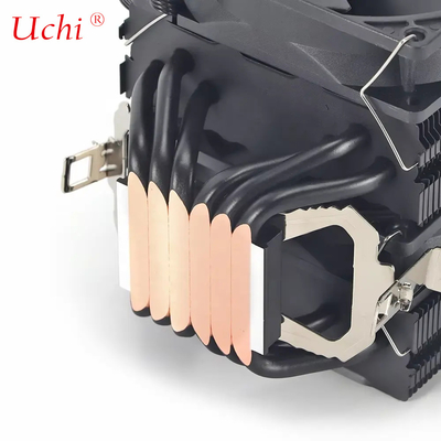 Dual Tower Dual Fan Cooler de ventilateur noir PC carte mère CPU Cooler
