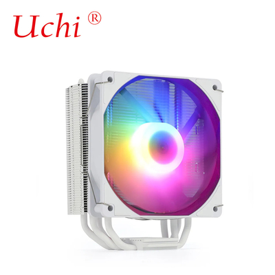 220W Blanc RVB ARGB CPU refroidisseur ventilateur avec 6 tuyaux de chauffage Pour le processeur de serveur Lga1151 1155 1366 1700 2011 AMD FM AM3 AM4 AM5