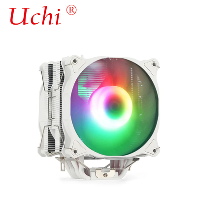 220W Blanc RVB ARGB CPU refroidisseur ventilateur avec 6 tuyaux de chauffage Pour le processeur de serveur Lga1151 1155 1366 1700 2011 AMD FM AM3 AM4 AM5