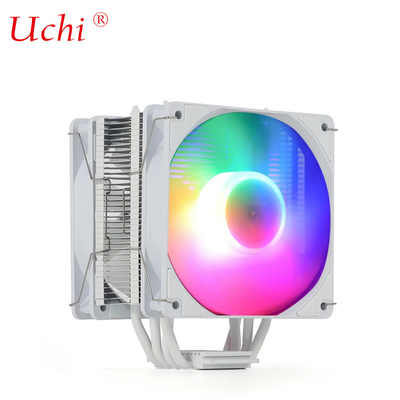 220W Blanc RVB ARGB CPU refroidisseur ventilateur avec 6 tuyaux de chauffage Pour le processeur de serveur Lga1151 1155 1366 1700 2011 AMD FM AM3 AM4 AM5