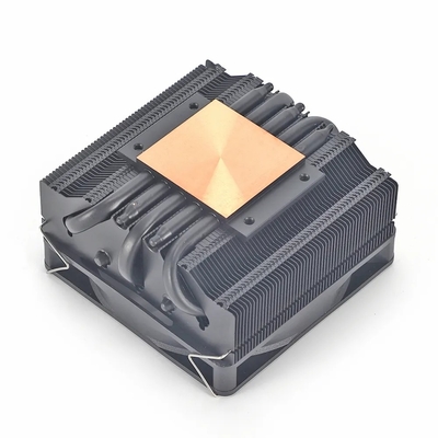 Radiateur de chauffage I3 I5 I7 I9 Lga775 1150 1151 1155 1156 1700 1366 2011 AMD AM4 AM5 Fénateur de refroidissement de processeur horizontal universel Noir