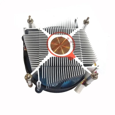 Radiateur de centre de cuivre 12V DC TDP 75W Pour le refroidissement du processeur de PC 4 broches prise PWM 1700 1200 1150 1151 1155 1156 Cpu ventilateur refroidisseur d'air