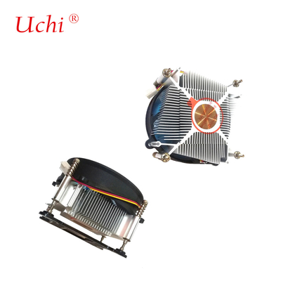 Radiateur de centre de cuivre 12V DC TDP 75W Pour le refroidissement du processeur de PC 4 broches prise PWM 1700 1200 1150 1151 1155 1156 Cpu ventilateur refroidisseur d'air