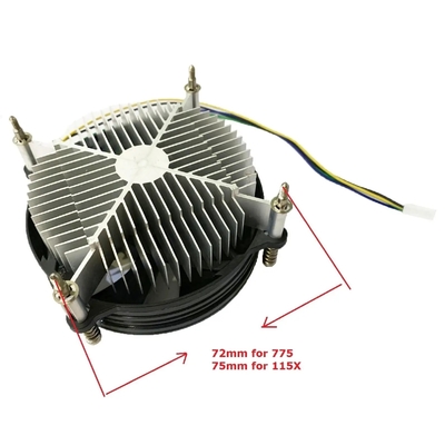 Intel 92mm ventilateur silencieux Lga I5 I7 refroidisseur de processeur pour PC