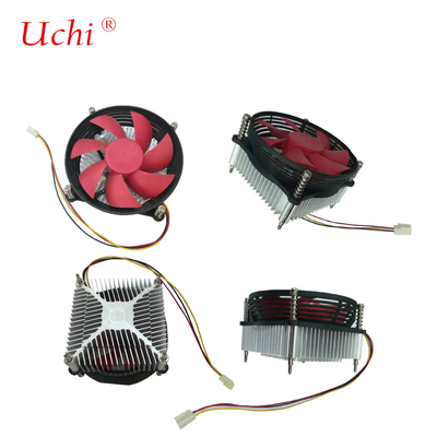 Cpu refroidisseur PC Intel Processeur Socket Lga775 115 Ventilateur de dissipateur de chaleur en aluminium 3-Pin 4-Pin Pwm Fonction