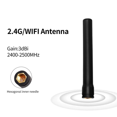 Connecteur masculin SMA hexagonal droit 433 MHz Récepteur 433 MHz Antenne en caoutchouc externe Lora