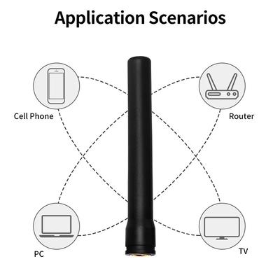 Connecteur masculin SMA hexagonal droit 433 MHz Récepteur 433 MHz Antenne en caoutchouc externe Lora