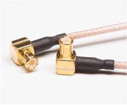 Cable coaxial IoT 50 Ohm RG316 90 degrés MCX à MCX Assemblage de câble mâle