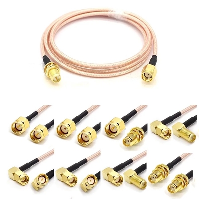 RP SMB prise mâle à mâle avec câble coaxial RF RG178 RG316 50ohm 6GHz