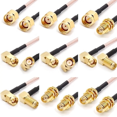 RP SMB prise mâle à mâle avec câble coaxial RF RG178 RG316 50ohm 6GHz