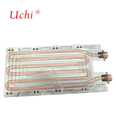 Plaque de refroidissement liquide personnalisée en cuivre-aluminium, dissipateur thermique, plaque froide, système de refroidissement