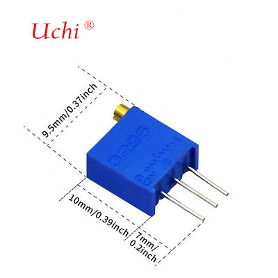 Potentiomètre de précision multi-tours en céramique à réglage supérieur 3296w, potentiomètre de précision 10k