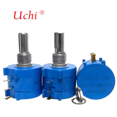 Potentiomètre rotatif de précision bobiné multi-tours 3590 10k Ohm 5% 2w