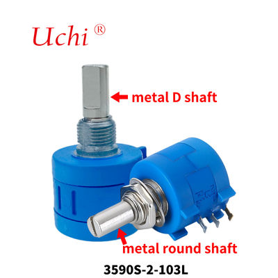 Potentiomètre rotatif de précision bobiné multi-tours 3590 10k Ohm 5% 2w