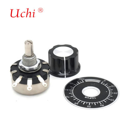 Bouton de potentiomètre rotatif de précision bobiné monocylindre WX110 470 Ω 1K 2K 10K 22K