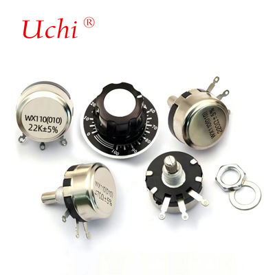 Bouton de potentiomètre rotatif de précision bobiné monocylindre WX110 470 Ω 1K 2K 10K 22K