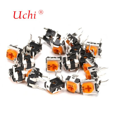 RM063 Potentiomètre ajustable à film carbone à spire unique jaune 1m