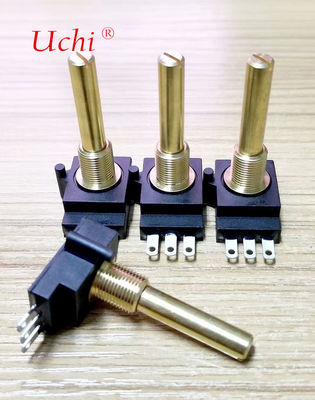 RV169 Potentiomètre de précision de poignée métallique, film de carbone scellé, résistances 1k, 10k, 100k