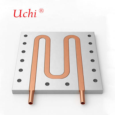 Plaque de refroidissement à l'eau à l'usinage CNC Bloc de refroidissement à l'eau liquide