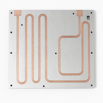 Plaque de refroidissement à l'eau à l'usinage CNC Bloc de refroidissement à l'eau liquide