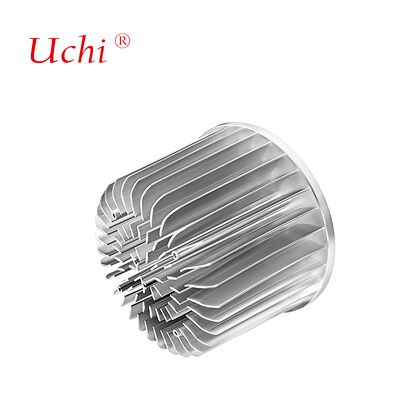 Dissipateur thermique radial en aluminium forgé à froid, boîtier argenté, 100 mm