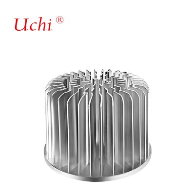 Dissipateur thermique radial en aluminium forgé à froid, boîtier argenté, 100 mm