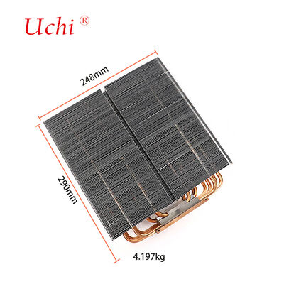 Module de refroidissement de tuyau thermique à fermeture à glissière à 5 rabatteurs LED de 1500 W