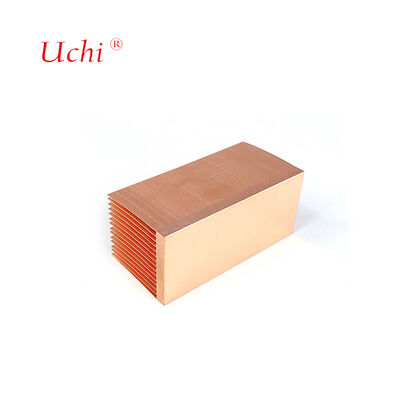 Disque à chaleur à nageoires épaisses en cuivre sur mesure