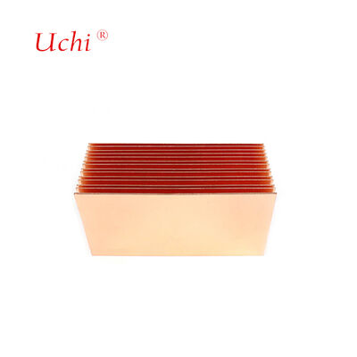 Disque à chaleur à nageoires épaisses en cuivre sur mesure