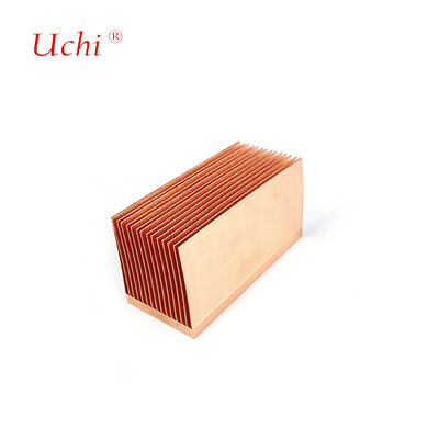 Disque à chaleur à nageoires épaisses en cuivre sur mesure