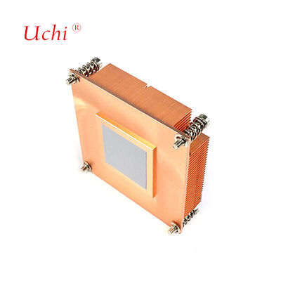 Disque à chaleur à nageoires épaisses en cuivre sur mesure