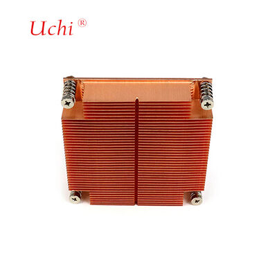 Disque à chaleur à nageoires épaisses en cuivre sur mesure