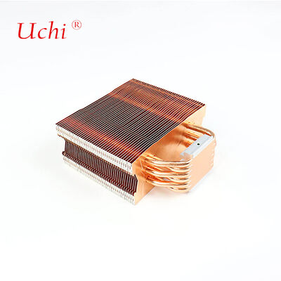 Disque thermique de l'ordinateur à aileron composite cuivre-aluminium