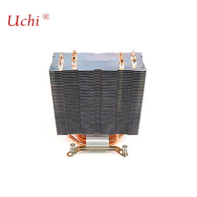 Clip-type Fermeture à glissière Fin ordinateur CPU évier thermique avec 4 tuyaux de chaleur