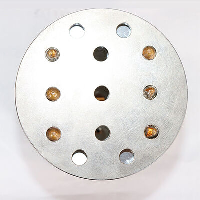 Dissipateur thermique à ailettes à fermeture éclair pour caloduc en cuivre pour lampes industrielles