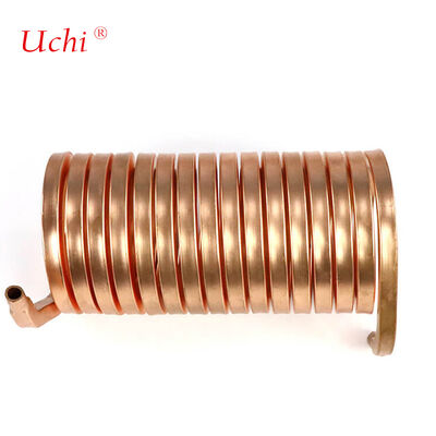 Évier à chaleur à nageoires en cuivre avec tuyau de chaleur soudé