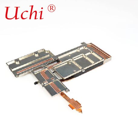 Vente en gros évier de chaleur d'ordinateur portable avec ventilateur tuyau de chaleur plat de refroidissement de radiateur d'ordinateur portable