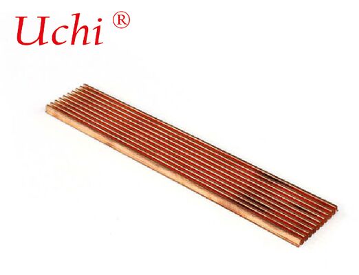 Un évier à chaleur à nageoires pliées en cuivre tire parti de la conductivité thermique supérieure du cuivre