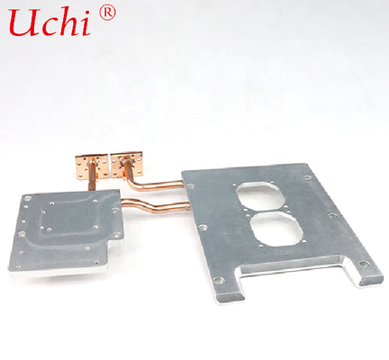 Plaque froide en aluminium à profilés multiples avec tuyau en cuivre Plaque froide liquide